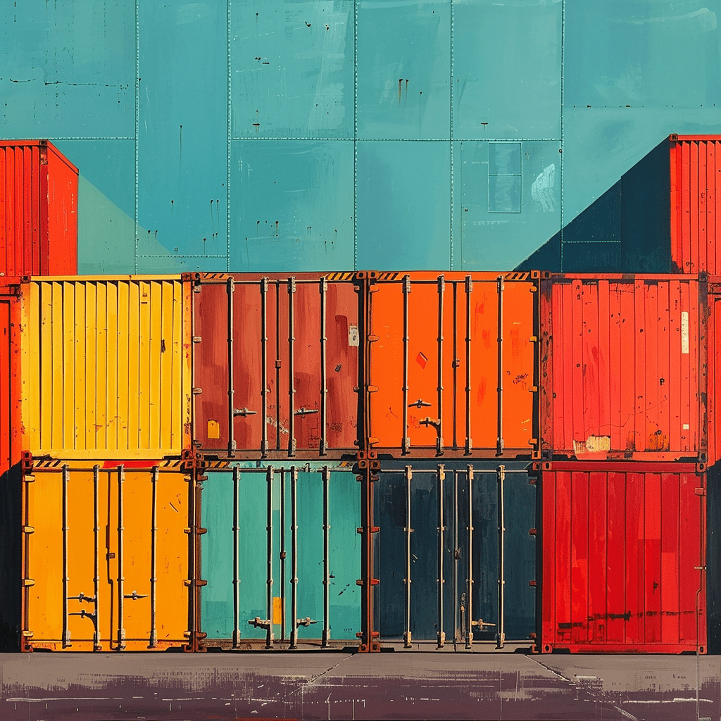 Colourful Shipping Containers