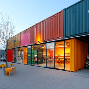 Shipping containers for retail