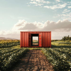 Shipping containers for agriculture