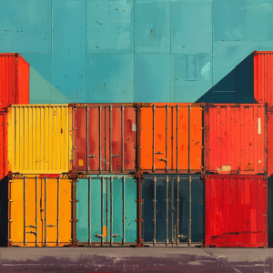 Colourful Shipping Containers