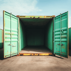 rafael_56520_A_green_shipping_container_open_at_the_front_in_a__50bffe7a-03b1-405c-9e74-8077da429973